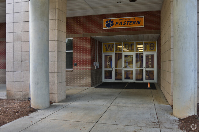 Eastern Guilford Middle School also has multiple entrances to use.