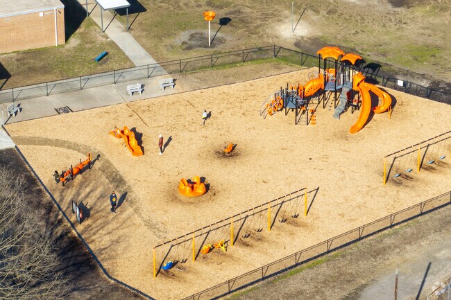 The playground at Tussing Elementary School.