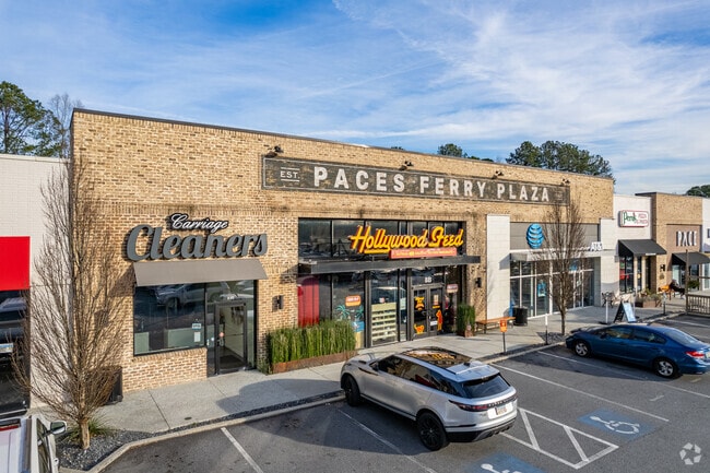 Grab essential items at the Paces-Ferry Plaza just north of the Paces neighborhood.