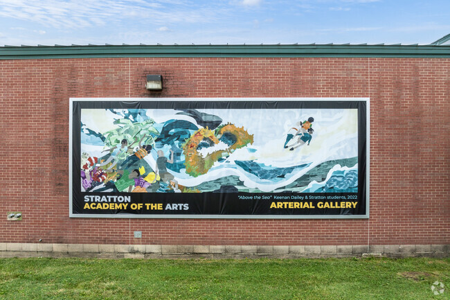 Stratton Academy of the Arts has nearly 500 students enrolled.