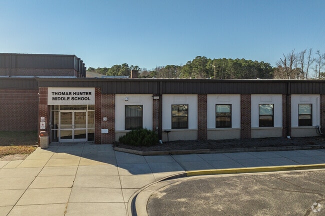 Thomas Hunter Middle School has over 200 students in grades 5-8.