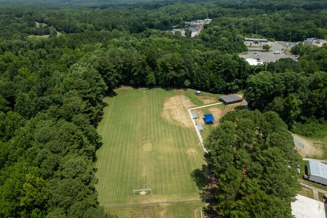 Students enjoy playing soccer at the large field at Elise Middle School.
