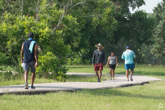 Parks have walking trails, trees and plenty of open spaces.