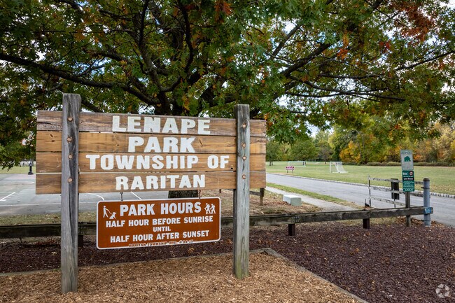 Lenape Park in Raritan Township Hunterdon has a playground, basketball courts and ball fields.