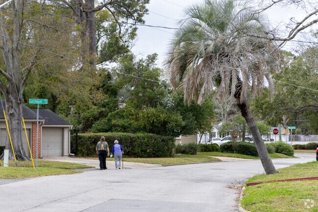 St. Nicholas has wide roads for neighbors to walk.