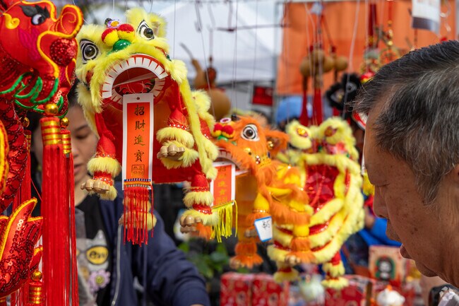 Visitors can take home a piece of Lunar New Year tradition with the many cultural souvenirs on display.