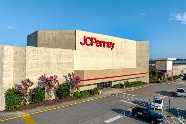 The Cross Creek Mall in Westover has several anchor stores including JC Penny, near Sprout Springs.
