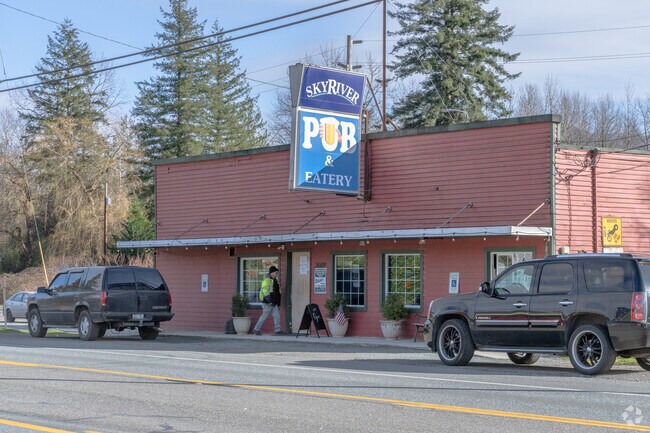 Sky River Pub & Eatery in Startup has live entertainment, pool tables, and more.