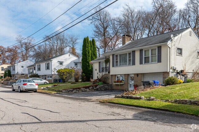 Quiet neighborhoods of Lippitt-Harris are lined with large trees.