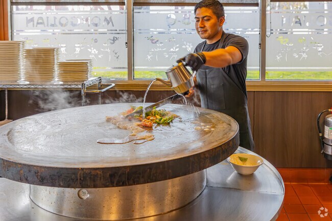 Caesar's Mongolian BBQ is a popular restaurant among the locals.