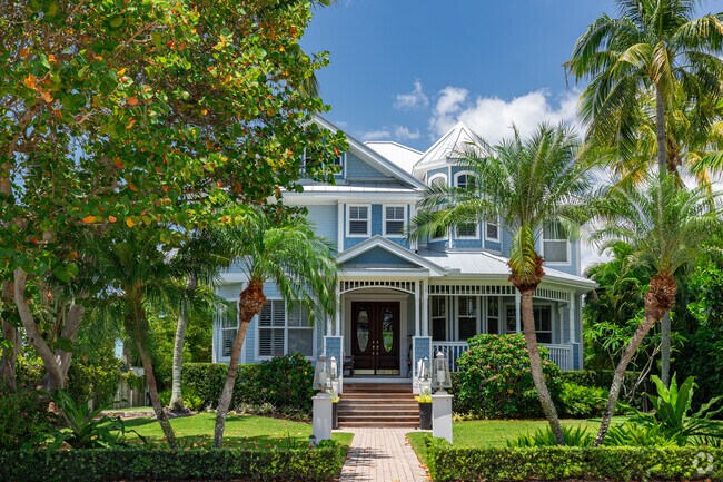 Downtown Naples features unique homes with a variety of design languages.