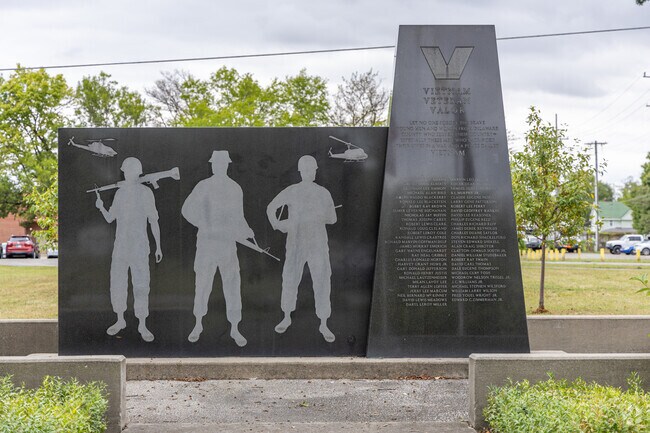 The Veteran's Memorial at Heekin Park in Muncie, IN.