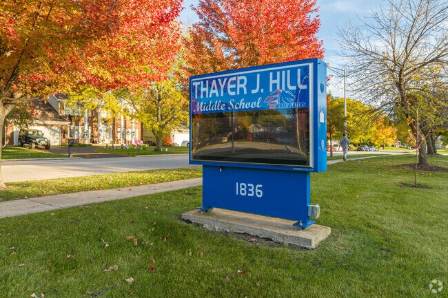 Students from Country Lakes can attend Thayer J. Hill Middle School.