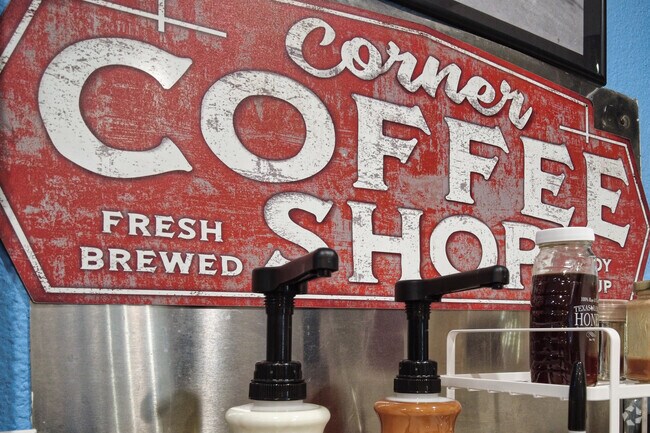 Enjoy a cup of your favorite coffee at Sis's Country Store in Weston.