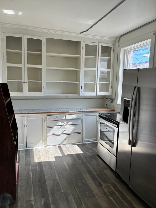 one end of kitchen-dishwasher