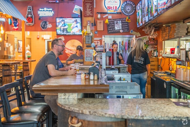 You can enjoy a drink at the bar at Pizza Shack in Cedarcrest.
