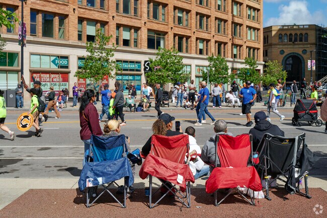 The Labor Day Parade in nearby Rochester has marching bands and floats.