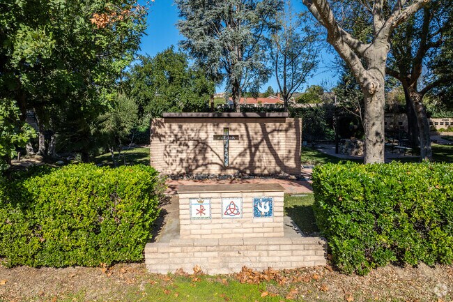 Good Shepherd Lutheran has a prayer garden to keep yourself grounded.