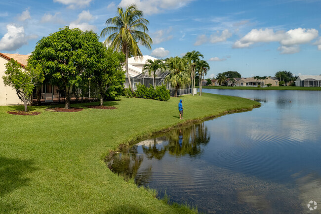 Catch a big one at one of the many lakes in the Whisper Walk neighborhood of Boca Raton, FL.