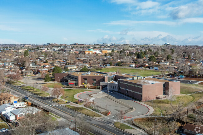 Walk your children to school at McElwain Elementary School in Welby, Denver, Colorado.