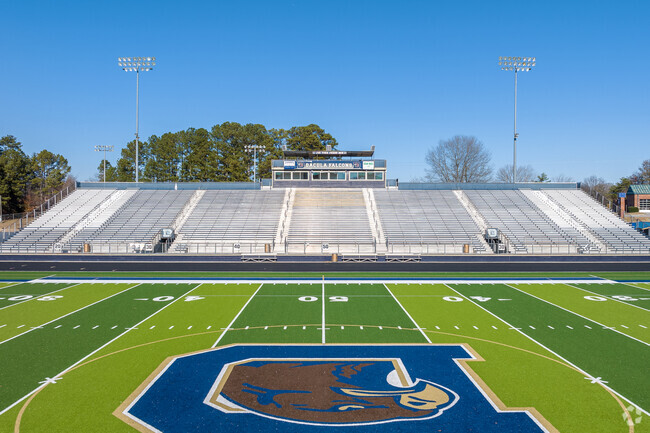 Dacula High School has a beautiful football stadium in downtown Dacula.