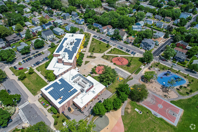 Thompson Elementary School campus overview in Arlington.