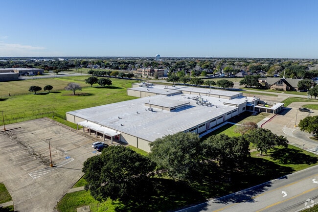 The campus features modern facilities, fostering a dynamic learning environment.