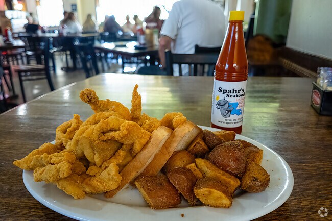 Spahr's Seafood in Bayou Gauche is known for its locally caught fried catfish.