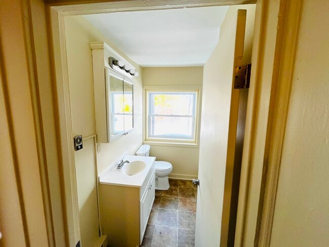 Bathroom view from hallway