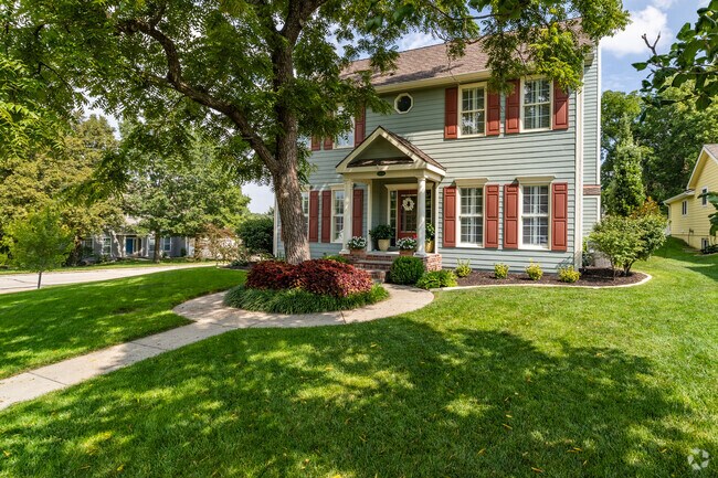 There are a few smaller brightly colored homes with nice curb appeal.