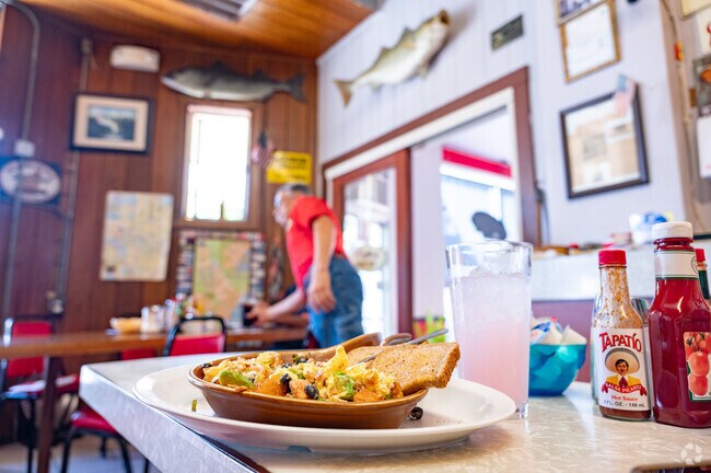 Breakfast and lunch is served at Raul's Striper Cafe in downtown Rio Vista.