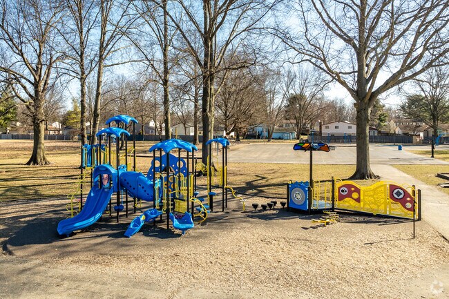 Chaplefield Elementary School in Woodside Green features a playground for children.