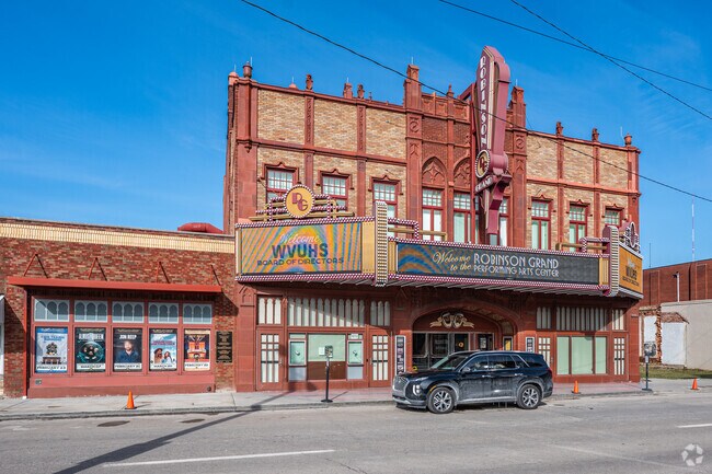 The Robinson Grand Theatre is a historic site found in downtown Clarksburg.