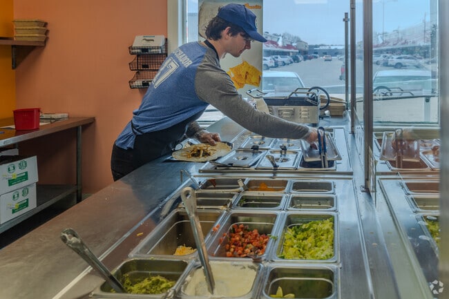 Get a made-to-order burrito at Luchador Tacos in Windham.