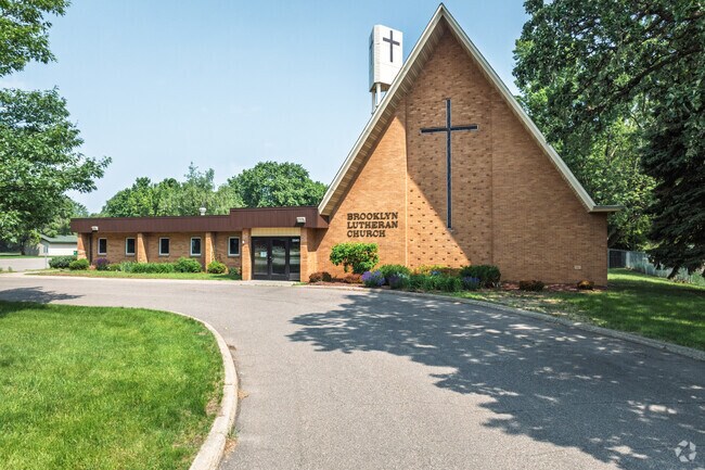 Brooklyn Lutheran Church is a community hub in the neighborhood of Shingle Creek.