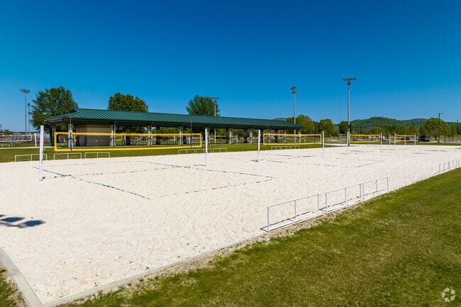 John Hunt Park has several sand volleyball courts near Mayfair-Piedmont.