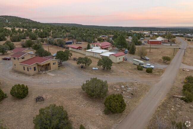 In the Manzano Mountain area, homes blend beautifully with the landscapes.