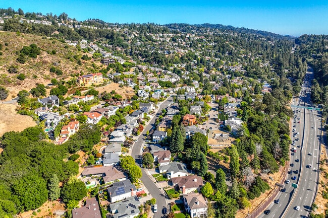 Glen Highlands is a neighborhood with  windy, curvy roads connected all to the huge homes.