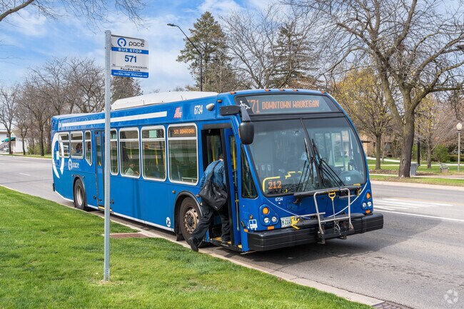 Central Zion residents can commute via the Pace bus system.