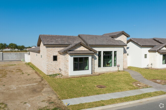 Newer three bedroom modern brick style homes can be found in north Mcallen.