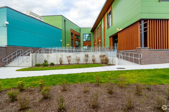 Garden City School's brand-new building with an innovative design opened in 2023.