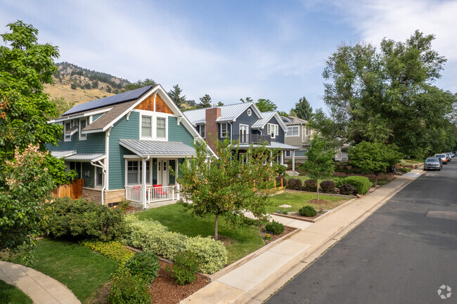 Picturesque streets in Central Boulder feature beautifully maintained homes.