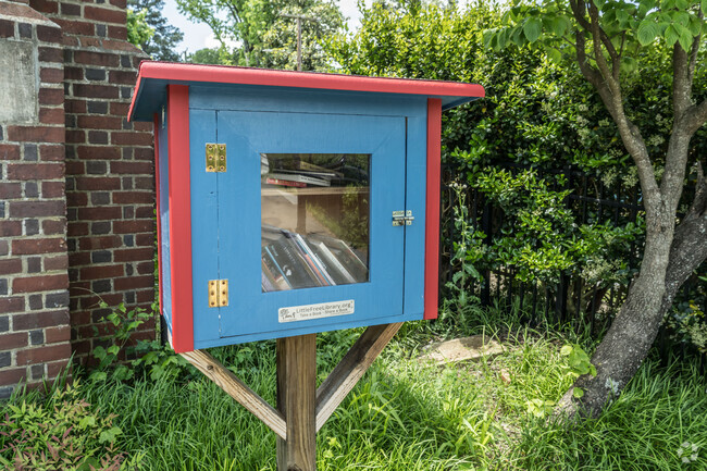 Good Shepherd Episcopal School features a free little library on campus.