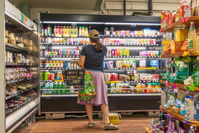 Mountain People’s Co-op is a member-owned grocery store with fresh produce.