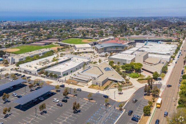 Carlsbad High School has a large campus with many amenities.