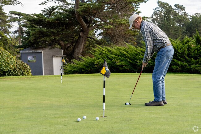 Morning tee time at Pajaro Valley Golf Club, an 18-hole course in Prunedale’s northwest corner.