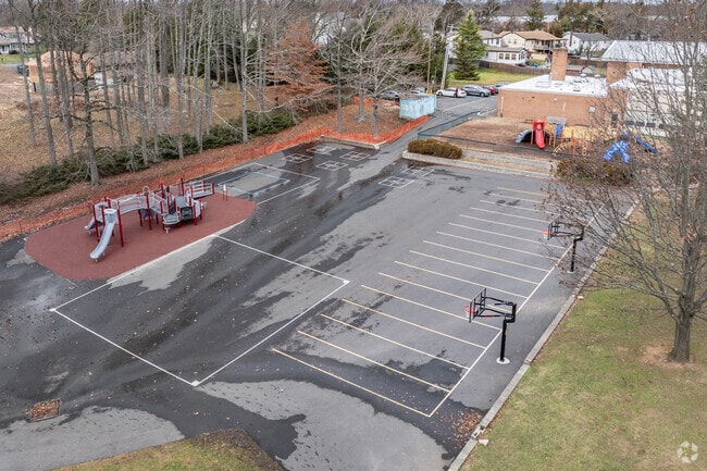 Ravine Drive Elementary School's playground and play area.