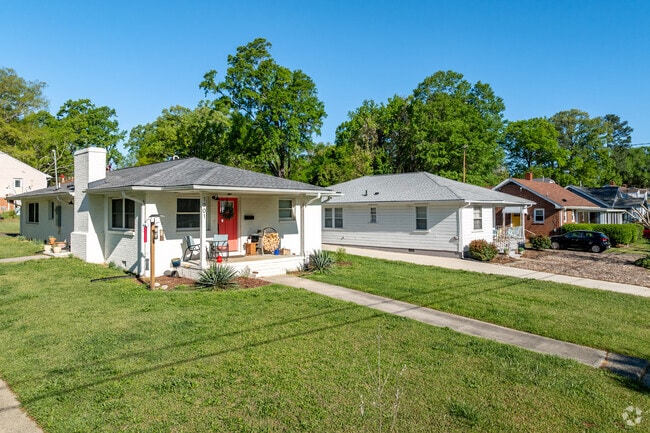 Renovated shotgun style homes are a popular choice in Walltown.