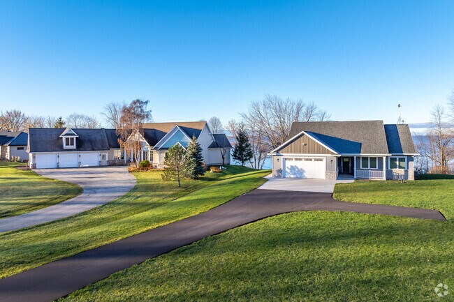 Newly built homes are becoming popular on the shores of Lake Winnebago.