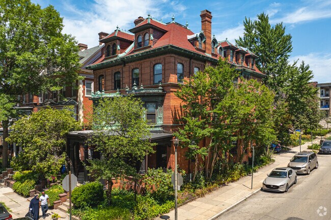Gorgeous Victorian style homes are common on the residential streets of Spruce Hill.